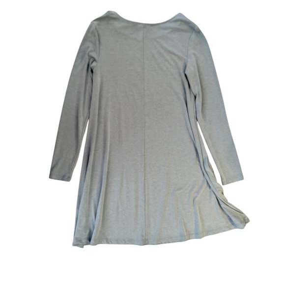 Free Fly Women's Bamboo Journey All Day Blue Long Sleeve Swing Dress- M - Picture 3 of 6